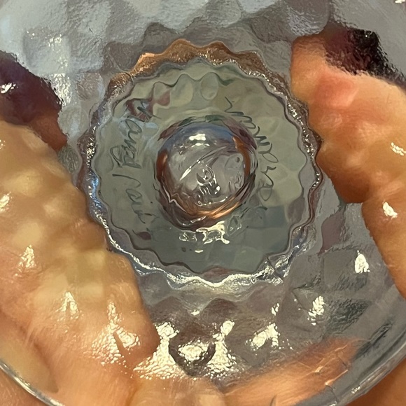 Floral Fenton Glass Basket - Picture 5 of 5